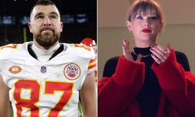 Taylor Swift Wears Vintage Chiefs Sweatshirt from the '90s to Rep Travis Kelce at Bills Game