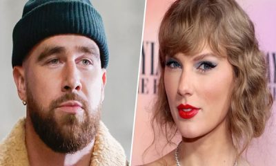 Travis Kelce and Taylor Swift smiles