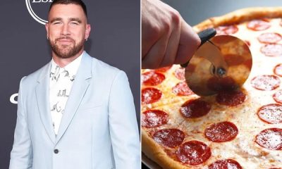 Travis Kelce and pizza