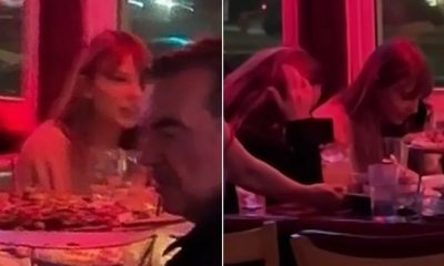 Taylor spent time at a dive bar for a friend's birthday