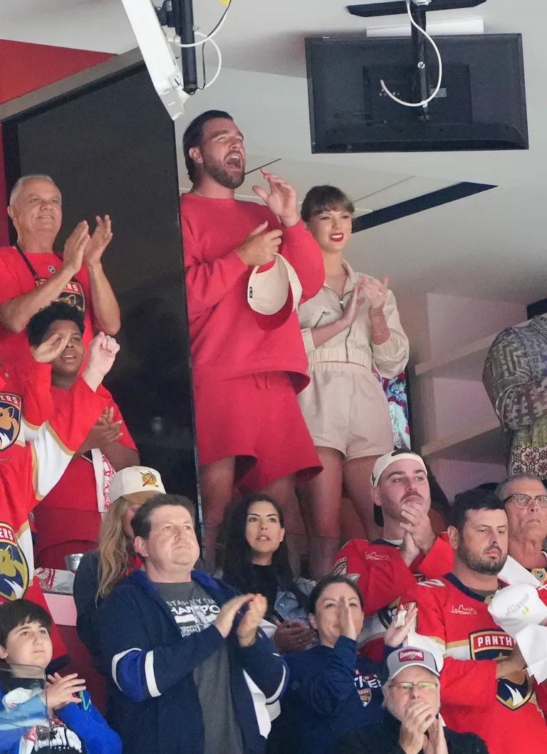 Taylor Swift Scores a $1,590 Track Suit and $6,900 Chanel Bag for a Surprise Stanley Cup Finals Date