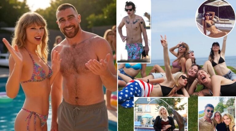 4th of July party: Taylor Swift and Travis Kelce Host INSANE, WILDEST 4th of July Party at Her Rhode Island Mansion - With A-List Guests Like BEYONCÉ, HARRY STYLES, BILLIE EILISH, KIM KARDASHIAN, CHRIS HEMSWORTH, and More… Then Drop an EXPLOSIVE, INTERNET-BREAKING ANNOUNCEMENT!