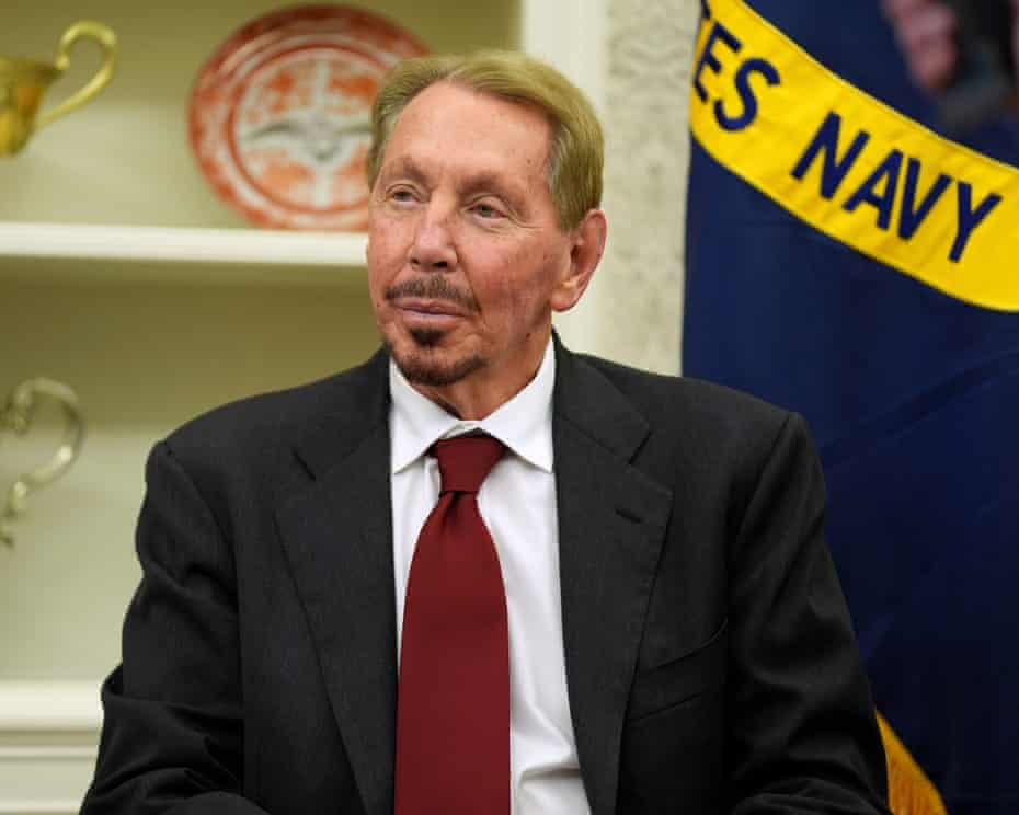 Larry Ellison overtakes Elon Musk as world’s richest person;Oracle co-founder’s shares rose by 40% in early trading, valuing his fortune at $393bn, just ahead of Musk’s $384bn